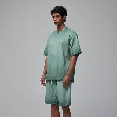 Stone Wash Faded T Shirt 7.5oz-INNBLAC
