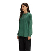 Women's Stone Wash Long Sleeve T Shirt-INNBLAC