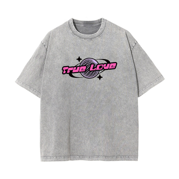 True Love Y2K Valentines Day Graphic Tee-INNBLAC
