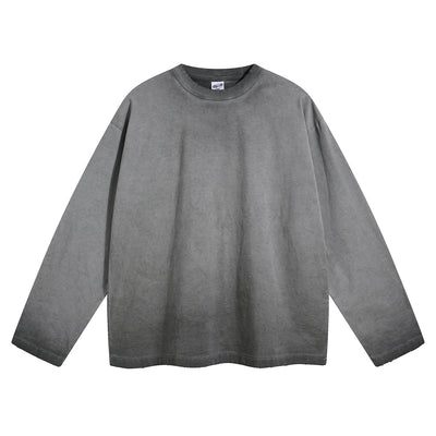 Women's Vintage Wash Distressed Sweatshirt-INNBLAC