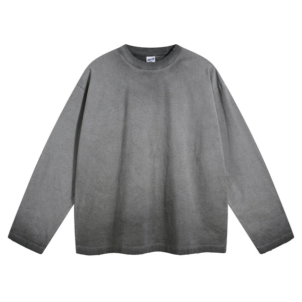 Women's Vintage Wash Distressed Sweatshirt-INNBLAC