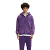 Washed Double Slider Zip Hoodie