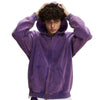 Washed Double Slider Zip Hoodie