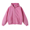 Women's Washed Double Slider Zip Hoodie-INNBLAC
