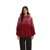 Women's Washed Faded Distressed Hoodie-INNBLAC