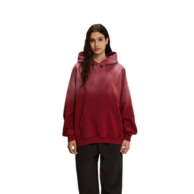 Women's Washed Faded Distressed Hoodie-INNBLAC