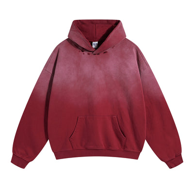 Washed Faded Distressed Hoodie