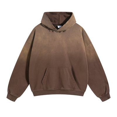 Washed Faded Distressed Hoodie