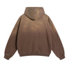 Women's Washed Faded Distressed Hoodie-INNBLAC