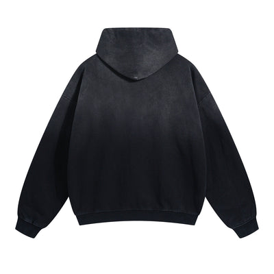 Women's Washed Faded Distressed Hoodie-INNBLAC