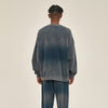 Washed French Terry Kangaroo Pocket Sweatshirt