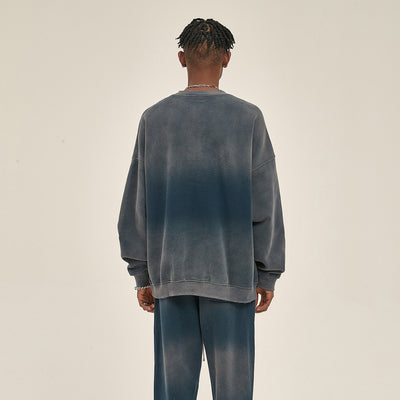 Washed French Terry Kangaroo Pocket Sweatshirt