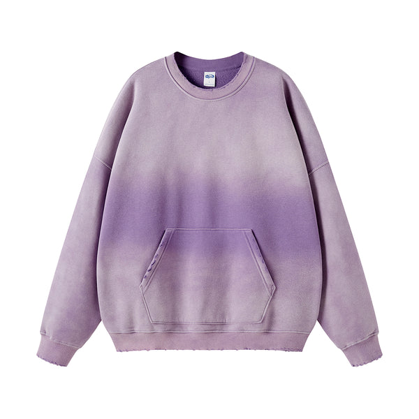 Washed French Terry Kangaroo Pocket Sweatshirt