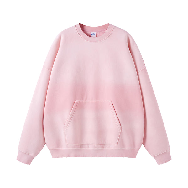 Washed French Terry Kangaroo Pocket Sweatshirt