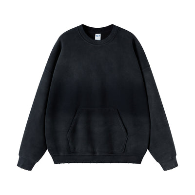 Washed French Terry Kangaroo Pocket Sweatshirt