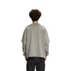 Distressed Hem Mock Two Piece Sweatshirt
