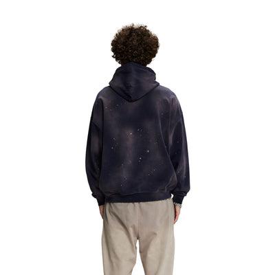 Acid Wash Faded Destructive Hoodie