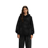 Women's Acid Wash Faded Ripped Hoodie-INNBLAC