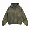 Acid Wash Faded Destructive Hoodie