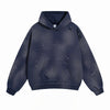Acid Wash Faded Destructive Hoodie