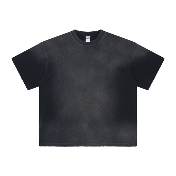Women's Acid Wash Distressed T Shirt 7.5oz-INNBLAC