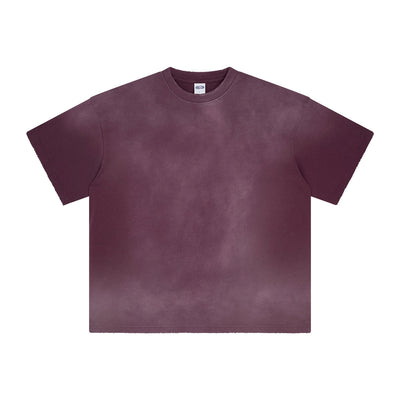 Women's Acid Wash Distressed T Shirt 7.5oz-INNBLAC