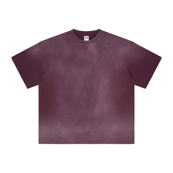 Women's Acid Wash Distressed T Shirt 7.5oz-INNBLAC
