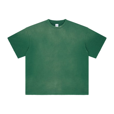 Women's Acid Wash Distressed T Shirt 7.5oz-INNBLAC