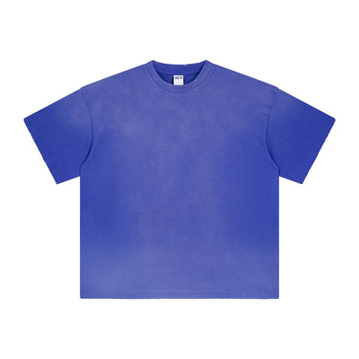 Women's Acid Wash Distressed T Shirt 7.5oz-INNBLAC