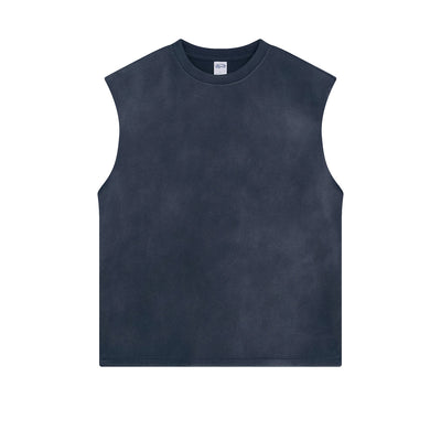 Women's Acid Wash Sleeveless T Shirt 7.5oz-INNBLAC