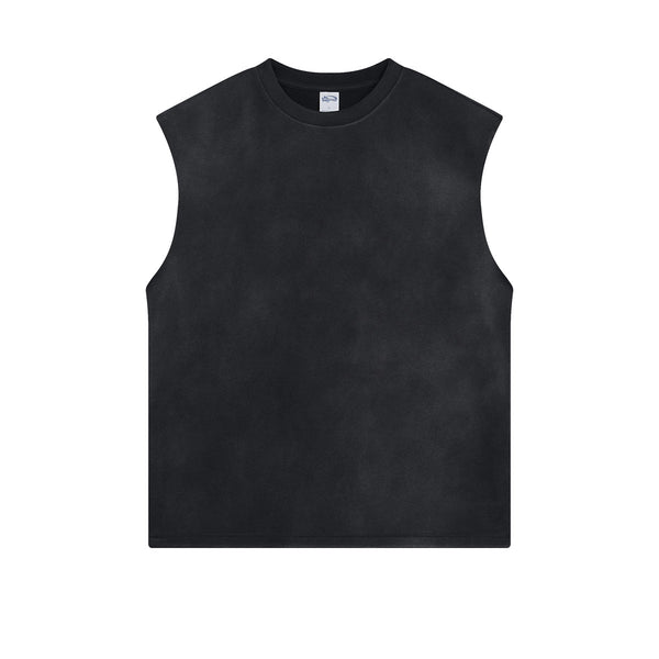 Women's Acid Wash Sleeveless T Shirt 7.5oz-INNBLAC