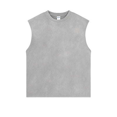 Women's Acid Wash Sleeveless T Shirt 7.5oz-INNBLAC