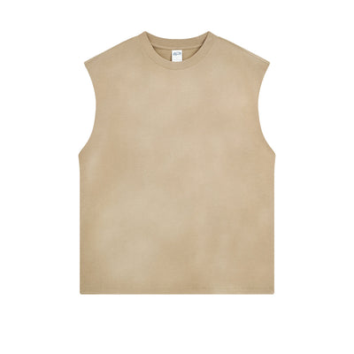 Women's Acid Wash Sleeveless T Shirt 7.5oz-INNBLAC