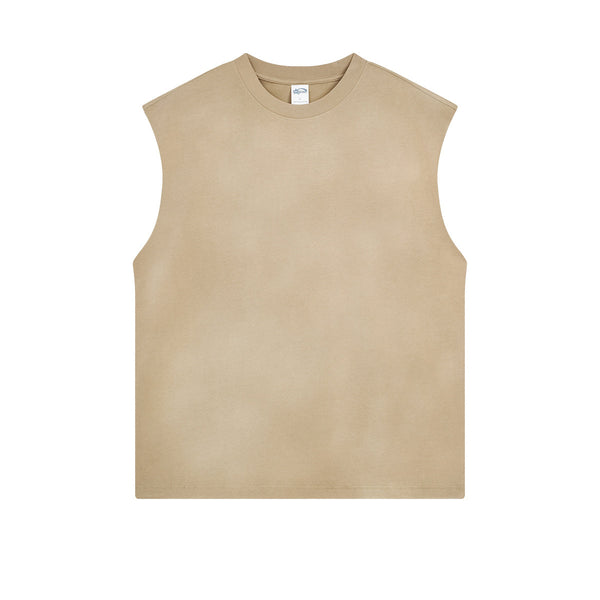 Women's Acid Wash Sleeveless T Shirt 7.5oz-INNBLAC