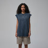 Women's Acid Wash Sleeveless T Shirt 7.5oz-INNBLAC