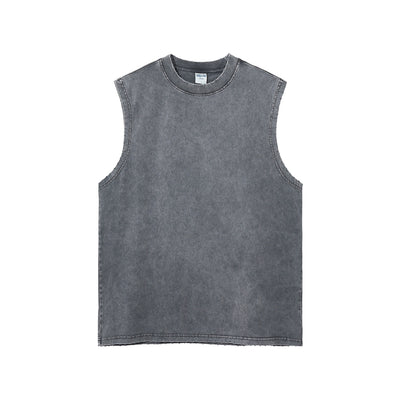 Women's Frayed Sleeveless T Shirt 8oz-INNBLAC