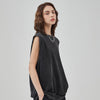 Women's Frayed Sleeveless T Shirt 8oz-INNBLAC