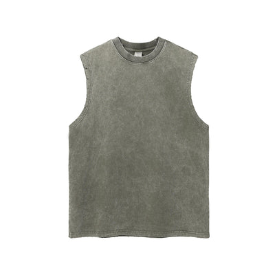 Women's Frayed Sleeveless T Shirt 8oz-INNBLAC