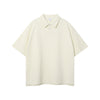 Women's Heavyweight Waffle-knit Polo Shirt 9.7oz-INNBLAC