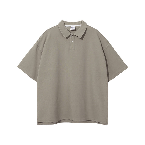 Women's Heavyweight Waffle-knit Polo Shirt 9.7oz-INNBLAC