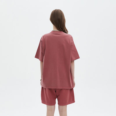 Women's Loose Fit Distressed T Shirt 7.5oz-INNBLAC