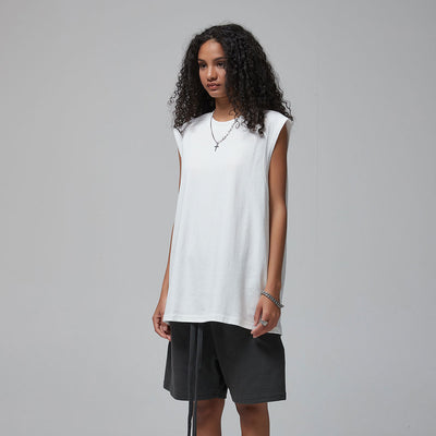 Women's Quick Dry Sleeveless Tee 5.6oz-INNBLAC
