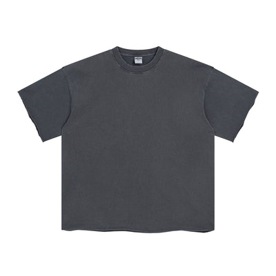Women's Raw Edge 100 Cotton T Shirt 9oz-INNBLAC