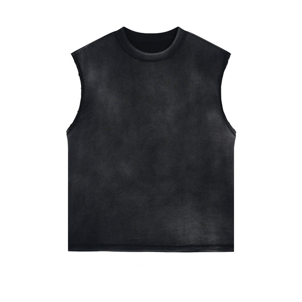 Women's Sleeveless Faded T Shirt 8oz-INNBLAC