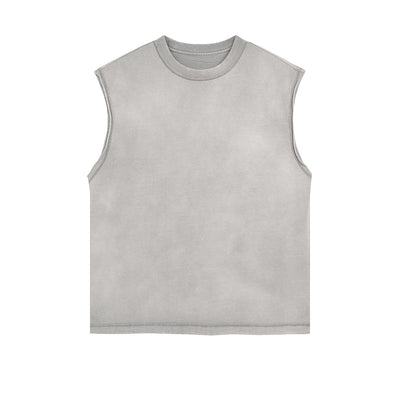 Women's Sleeveless Faded T Shirt 8oz-INNBLAC
