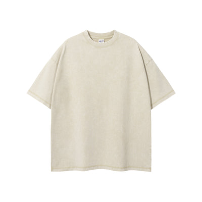 Women's Stone Wash Boxy T Shirt 8oz-INNBLAC
