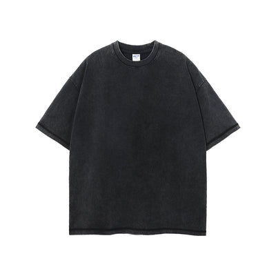 Women's Stone Wash Boxy T Shirt 8oz-INNBLAC