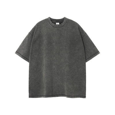 Women's Stone Wash Boxy T Shirt 8oz-INNBLAC