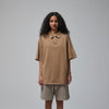 Women's Stone Wash Heavy Collar Shirt 7.5oz-INNBLAC