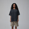 Women's Stone Wash Faded Distressed Tee 7.5oz-INNBLAC